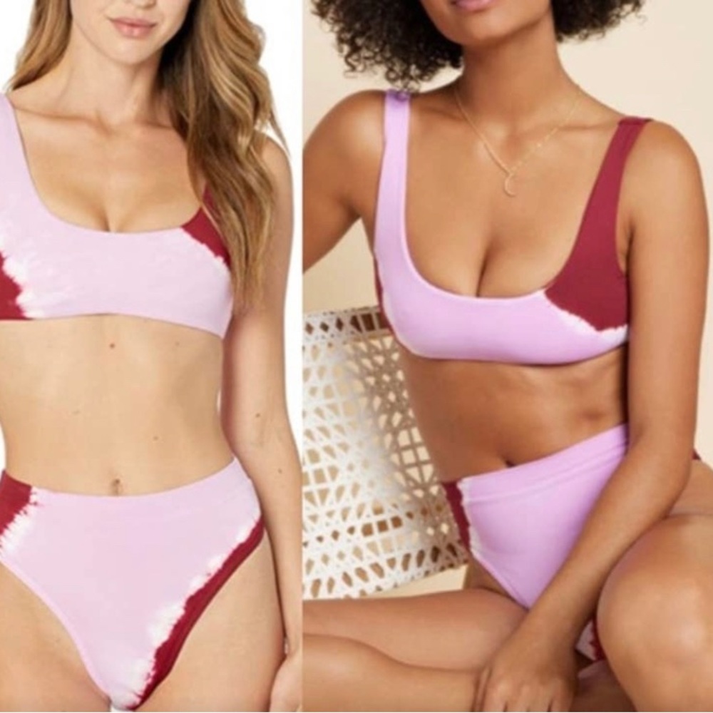 L*Space Lizzie Tie-Dye Bikini Top only